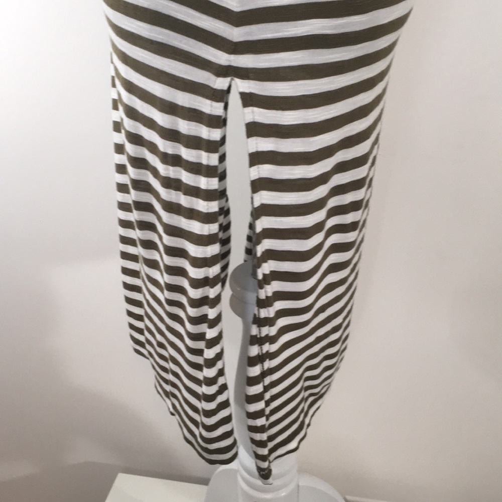 β
SOLD Banana Republic Tunic Tank Dress Army Green Stripe - Picture 5 of 8